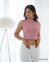 Rib Spandex Crop Top 68232